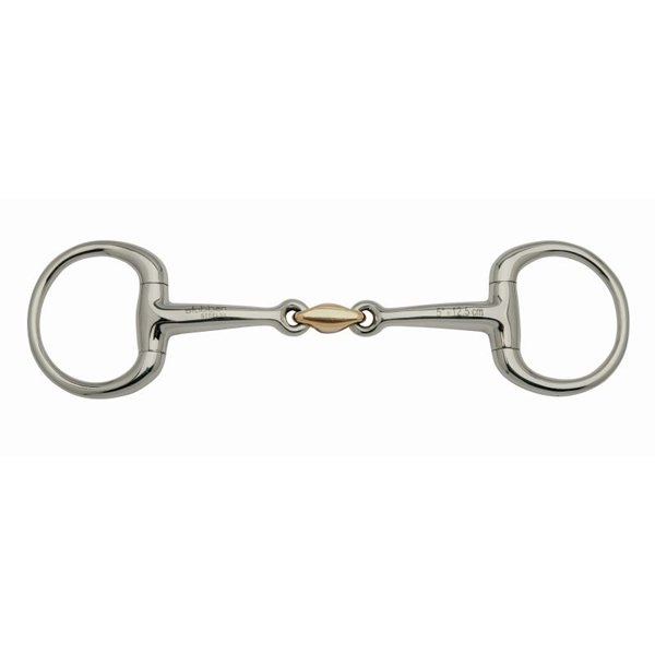 Double Jointed Eggbutt Bit with Fixed Rings 95mm in the group Horse Tack / Bits at Equinest (2234)