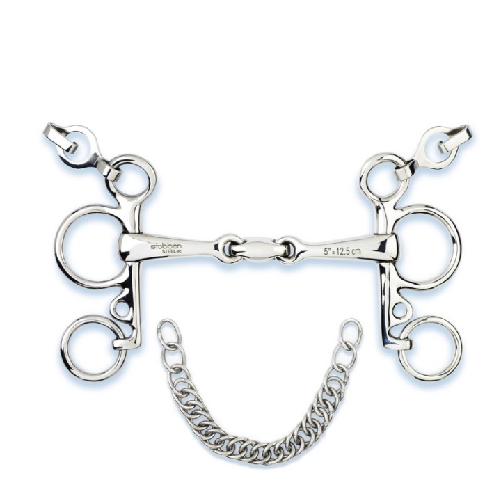Double Jointed Easy-Control Baby Pelham 105 mm in the group Horse Tack / Bits at Equinest (2241)
