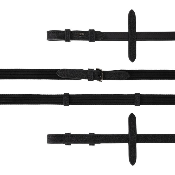 Reins Glitter Collection Black in the group Horse Tack / Reins / Webbed Reins at Equinest (2266ZW3BA_r)