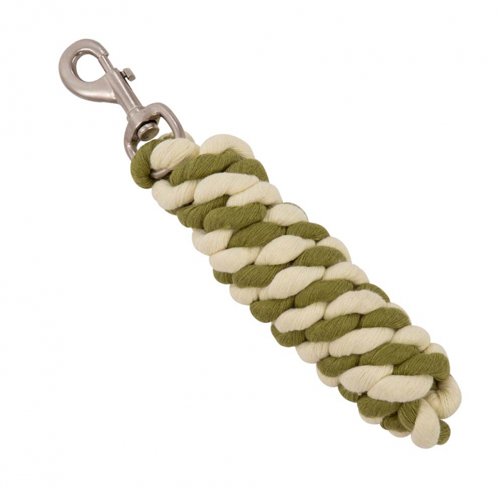 Cotton Lead Rope Olive Green/Natural in the group Horse Tack / Lead Ropes & Trailer Ties / Nylon & Cotton Lead Ropes at Equinest (243012GN)
