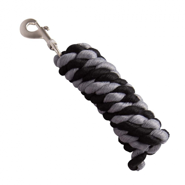 Cotton Lead Rope Black/Grey in the group Horse Tack / Lead Ropes & Trailer Ties / Nylon & Cotton Lead Ropes at Equinest (243012SV)