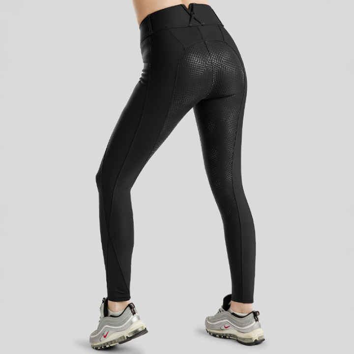 Riding Breeches MoZida Refined Crystals Full Grip Black in the group Equestrian Clothing / Riding Breeches & Riding Tights / Breeches at Equinest (243104334BA_r)