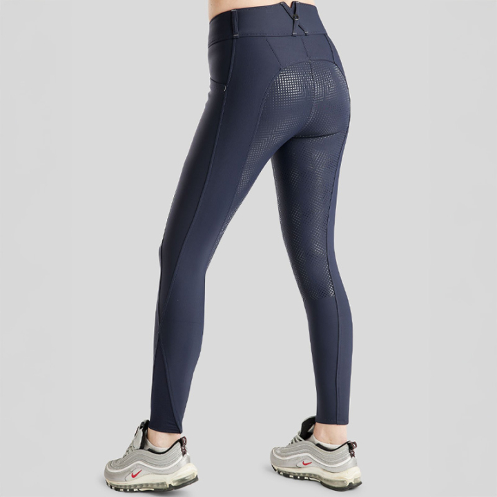 Riding Breeches MoZida Refined Crystals Full Grip Navy Blue in the group Equestrian Clothing / Riding Breeches & Riding Tights / Breeches at Equinest (243107334NA_r)