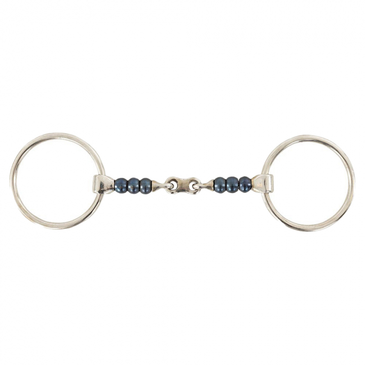 Double Jointed Bit with Balls Sweet Iron 14mm in the group Horse Tack / Bits / Snaffle Bits at Equinest (251108)