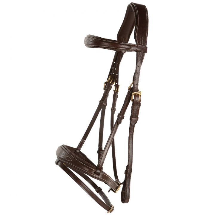 Bridle Supreme Fancy Dark Brown in the group Horse Tack / Bridles & Browbands / Bridles at Equinest (260413BR)