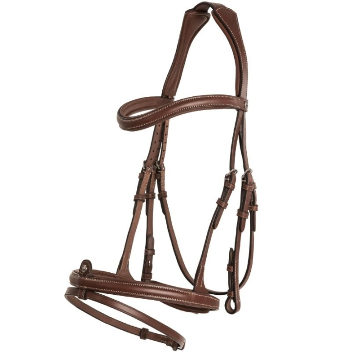 Anatomical Bridle Eccelente Aachen Brown in the group Horse Tack / Bridles & Browbands / Bridles at Equinest (260753BR_r)