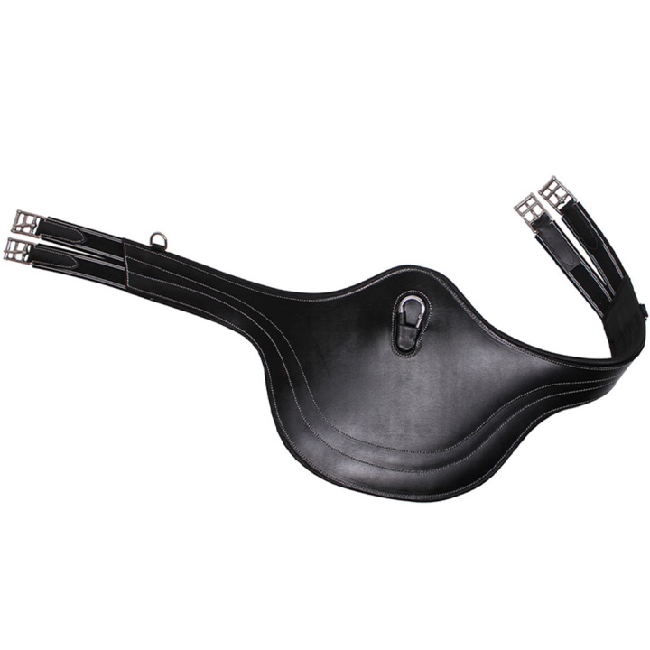 Anatomical Belly Pad Luxury Stitching Black in the group Horse Tack / Girths / Stud Girths & Jumping Girths at Equinest (3022ZW105BA_r)