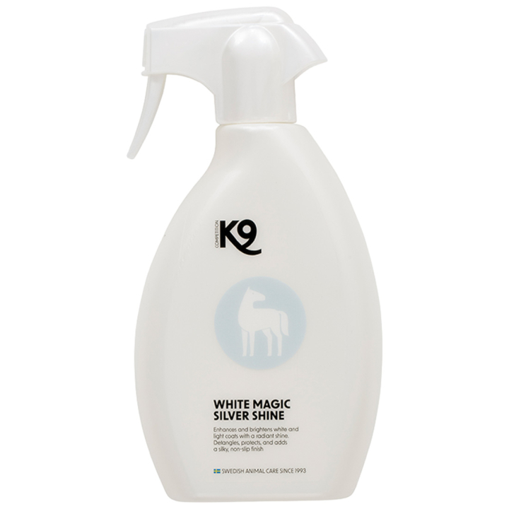 Coat Shine White Magic Sterling Silver Shine Leave In 500ml in the group Grooming & Health Care / Coat Care / Coat Shine at Equinest (306250-500)