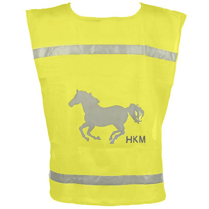 Reflective Vest Jr Fluorescent Yellow/Silver in the group Riding Equipment / Reflective Equestrian Wear at Equinest (3062YE)