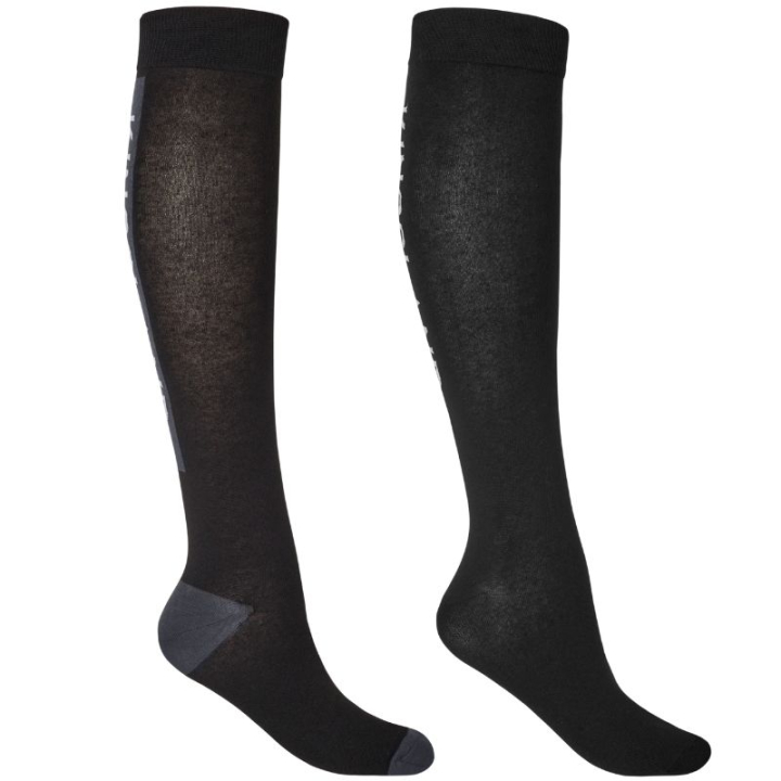 Riding Socks Classic Unisex Logo 2-pack Black in the group Equestrian Clothing / Riding Socks at Equinest (3118260901006BA_r)