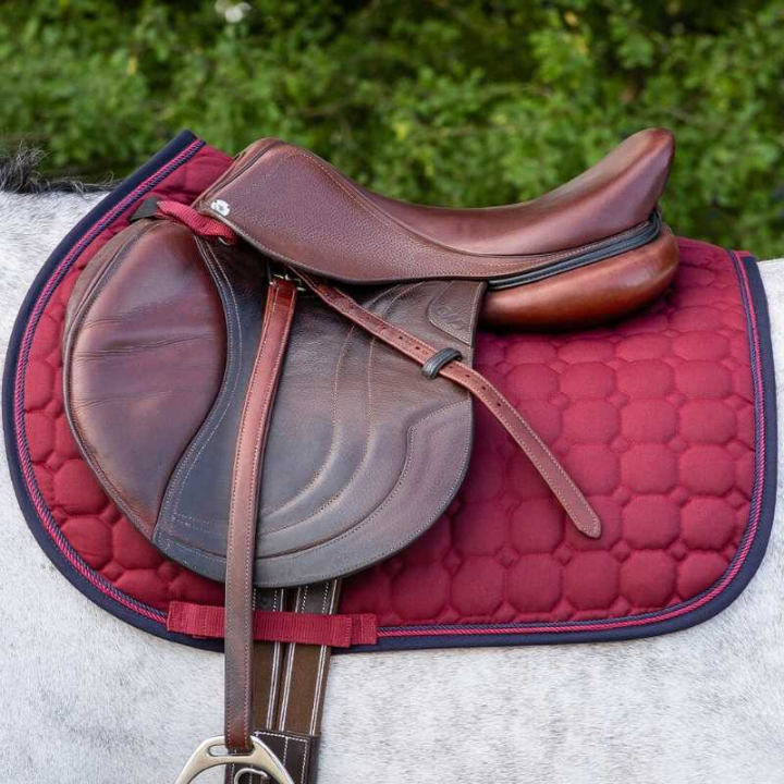 Allround Saddle Pad Florence Burgundy/Navy Blue in the group Horse Tack / Saddle Pads / All-Purpose & Jumping Saddle Pads at Equinest (3148RE)
