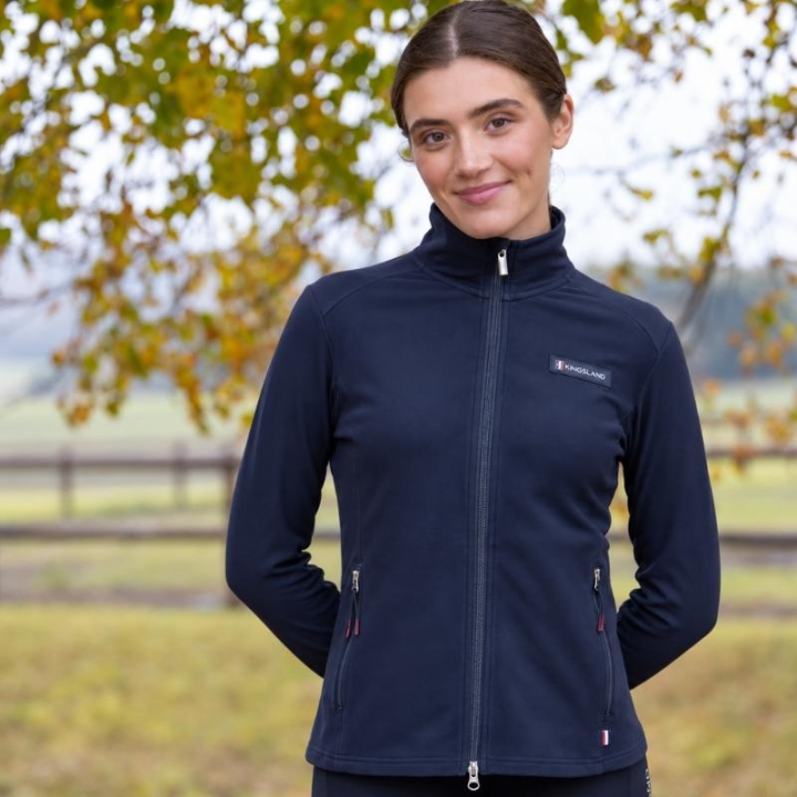 Fleece Jacket Classic Polar Navy Blue in the group Equestrian Clothing / Coats & Jackets / Riding Jackets at Equinest (3152560201011NA_r)