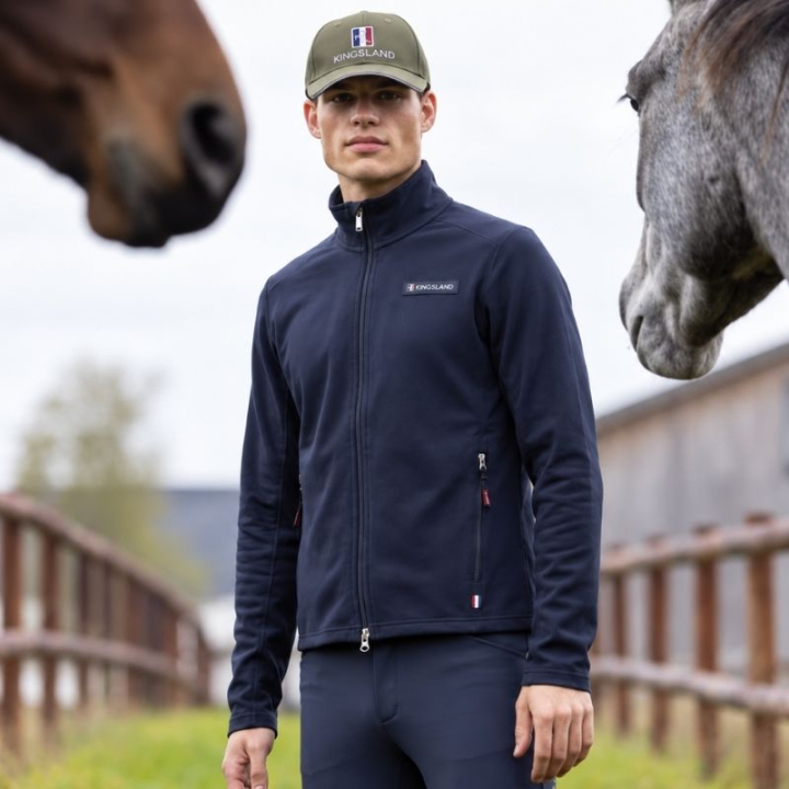 Fleece Jacket Classic Mens Polar Navy Blue in the group Equestrian Clothing / Coats & Jackets / Riding Jackets at Equinest (3163660201011NA_r)