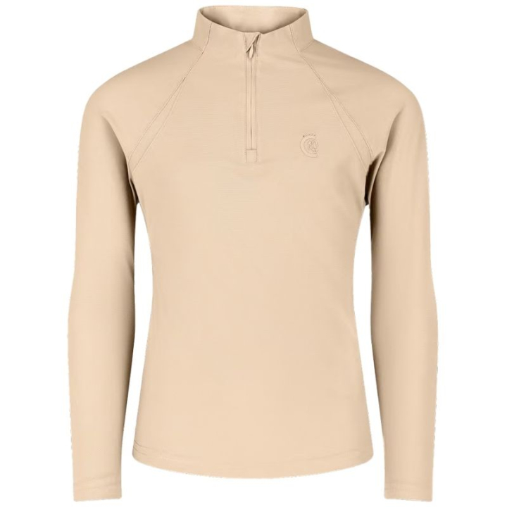 Training Top Kids/Junior Girl Madrid Long Sleeve Beige in the group Equestrian Clothing / Sweaters & Hoodies at Equinest (3201332110BE_r)