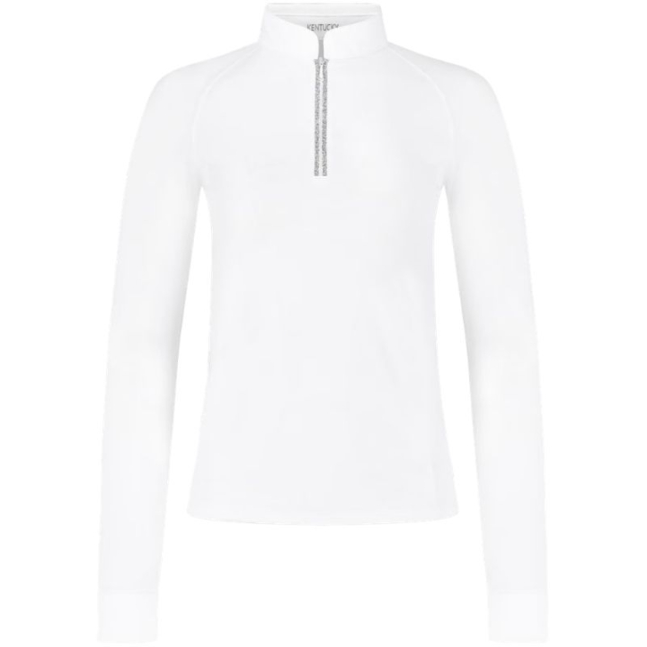 Competition Top Classic Glitter Zipper Long Sleeve White in the group Equestrian Clothing / Riding Shirts / Show Shirts at Equinest (320310236WH_r)