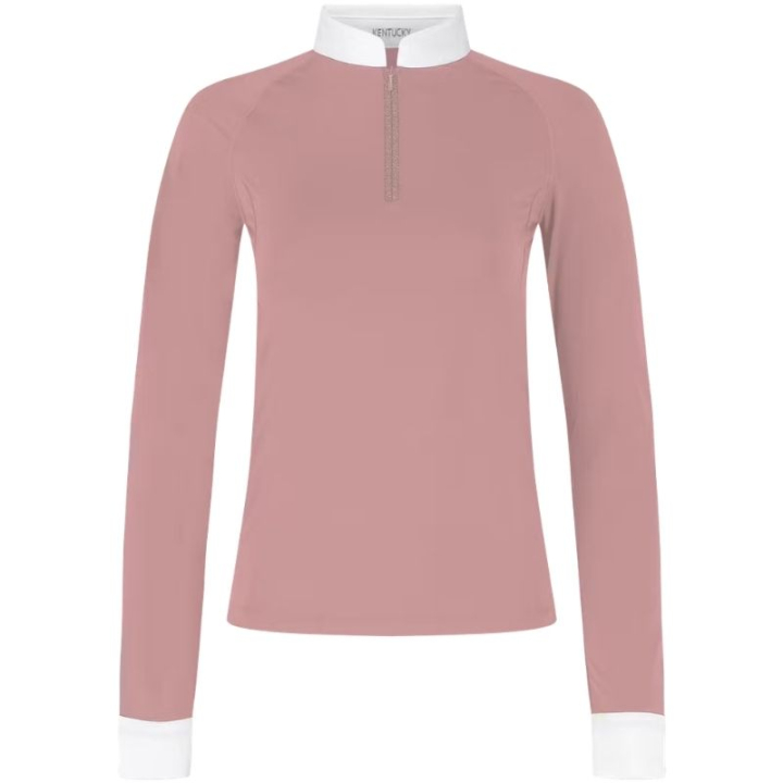 Competition Top Classic Glitter Zipper Long Sleeve Old Pink in the group Equestrian Clothing / Riding Shirts / Show Shirts at Equinest (320311036OPI_r)