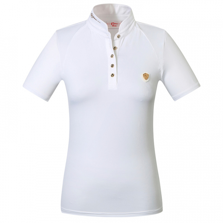 Competition Top Goldana White in the group Equestrian Clothing / Riding Shirts / Show Shirts at Equinest (3223140Vi_r)