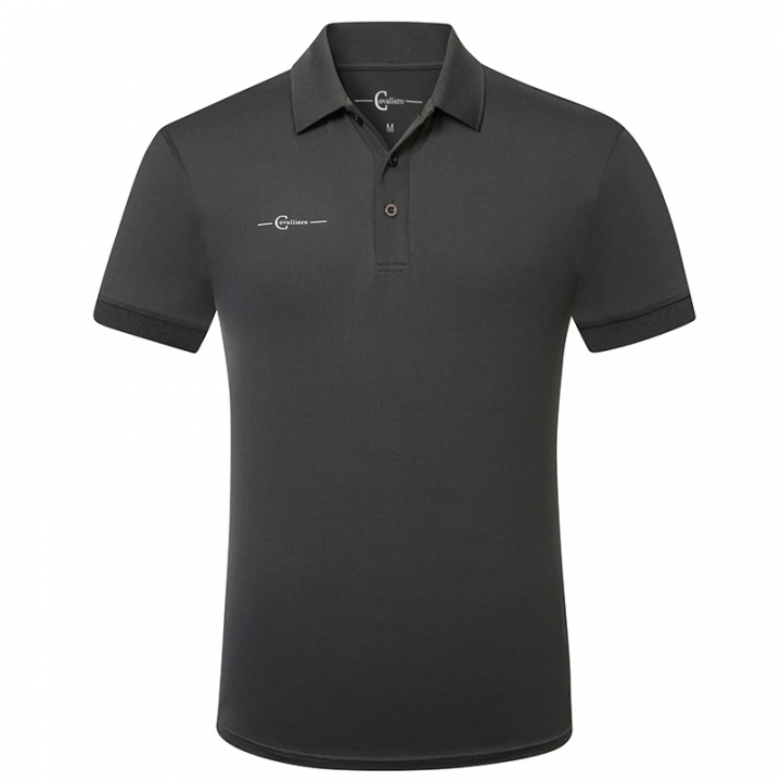 Polo Shirt Men's Grey in the group Equestrian Clothing / Piques at Equinest (3224515Ma_r)