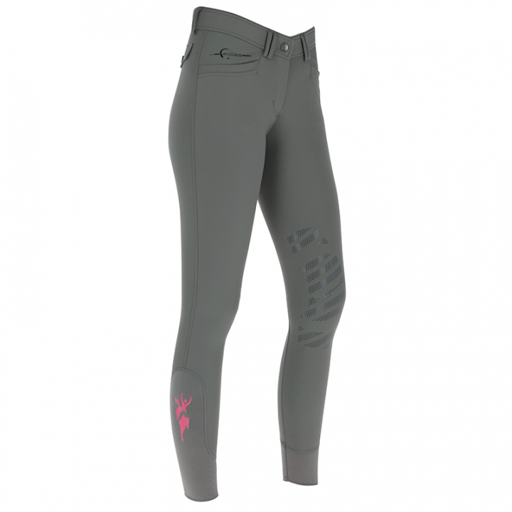 Riding Breeches Janne x Pink Ribbon Grey in the group Equestrian Clothing / Riding Breeches & Jodhpurs / Breeches at Equinest (3224667Gr_r)