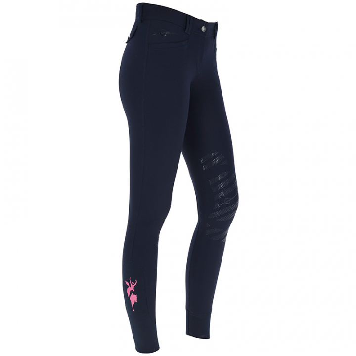 Riding Breeches Janne x Pink Ribbon Navy in the group Equestrian Clothing / Riding Breeches & Jodhpurs / Breeches at Equinest (3224667Ma_r)