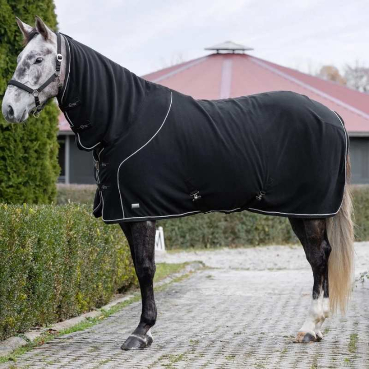 Fleece Rug with Neck CovallieroTherm Black in the group Horse Rugs / Fleece Rugs at Equinest (3228251BA_r)