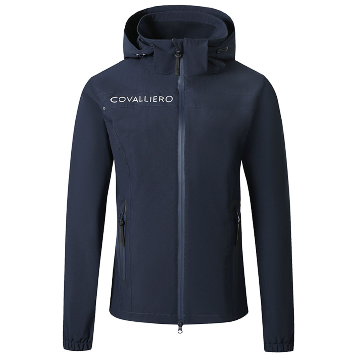 Rain Jacket Kids/Junior Waterproof Navy Blue in the group Equestrian Clothing / Coats & Jackets / Raincoats at Equinest (3229392NA_r)