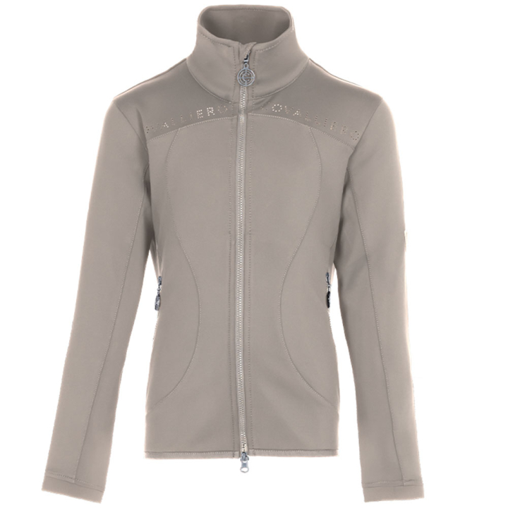 Functional Shirt Kids/Junior 2-Ways Zip Beige in the group Equestrian Clothing / Sweaters & Hoodies at Equinest (3229412BE_r)