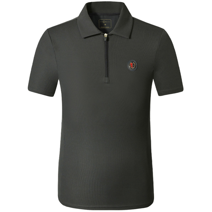 T-shirt Men's Anniversary 1/2 Zip Grey in the group Equestrian Clothing / Riding Shirts / T-shirts at Equinest (3230068GR_r)