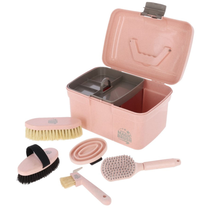 Grooming Box with Brushes WaterLily Set Pink in the group Grooming & Health Care / Grooming Bags & Grooming Boxes at Equinest (3230295PI)