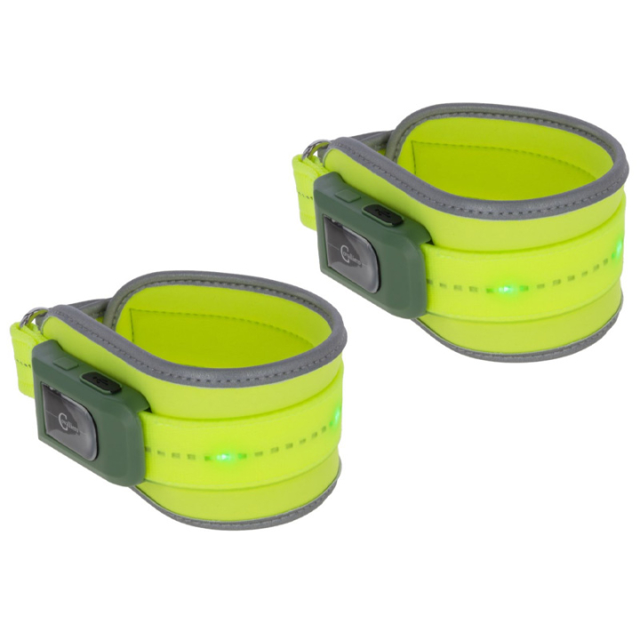 Leg Reflectors High-Visibility LED 2-pack Yellow in the group Riding Equipment / Reflective Equestrian Wear at Equinest (3230419YE)