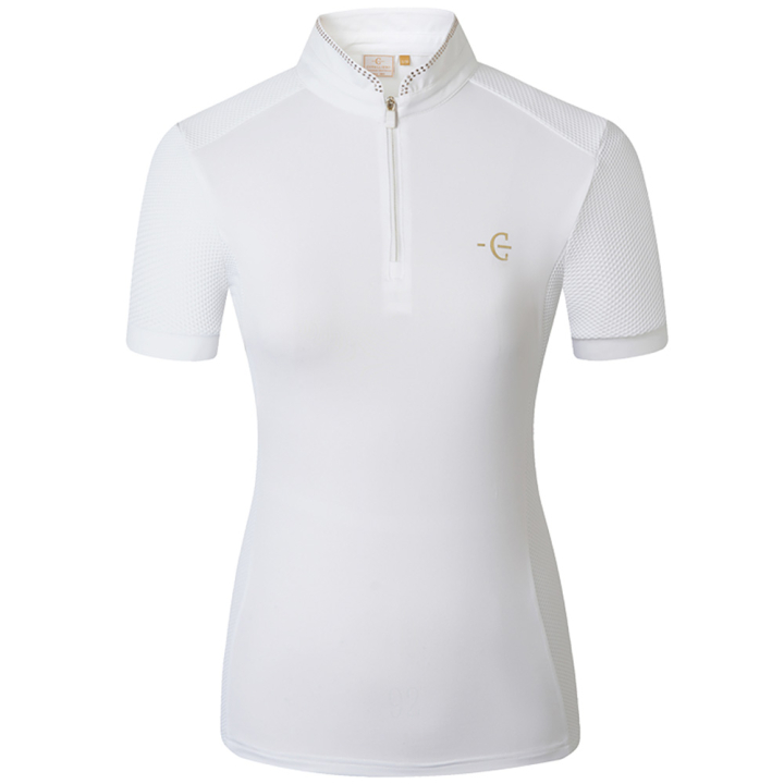 Show Shirt Competition Shortsleeve White in the group Equestrian Clothing / Riding Shirts / Show Shirts at Equinest (3231642WH_r)