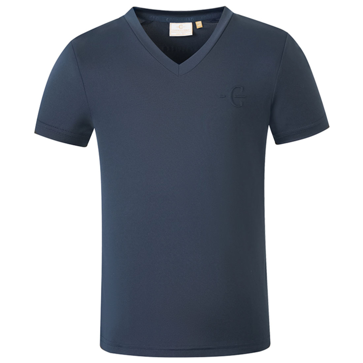 T-Shirt Child/Junior V-Neck Navy Blue in the group Equestrian Clothing / Riding Shirts / T-shirts at Equinest (3231748NA_r)