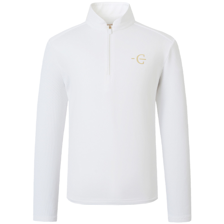 Competition Top Child/Junior Competition Longsleeve White in the group Equestrian Clothing / Riding Shirts / Show Shirts at Equinest (3231760WH_r)