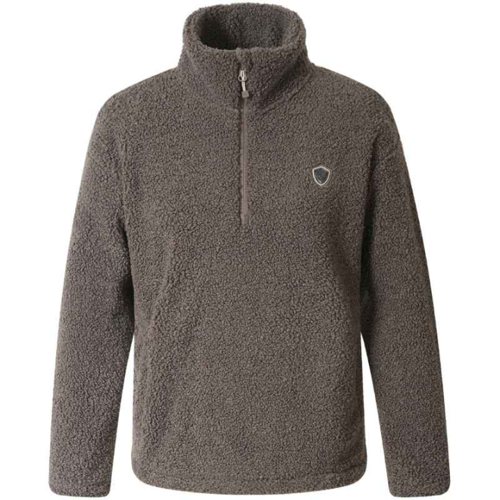 Teddy Fleece 1/4 Zip Brown in the group Equestrian Clothing / Sweaters & Hoodies at Equinest (3232764BR_r)