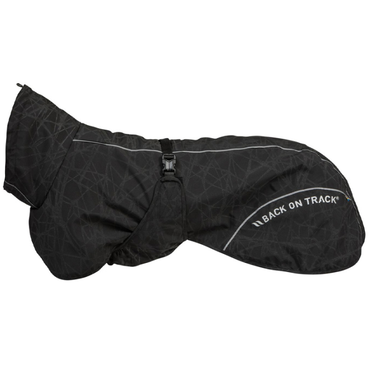 Raincoat Dog Bay Low Tail Black in the group Dog / Dog Coats & Dog Sweathers at Equinest (32399025BA_r)