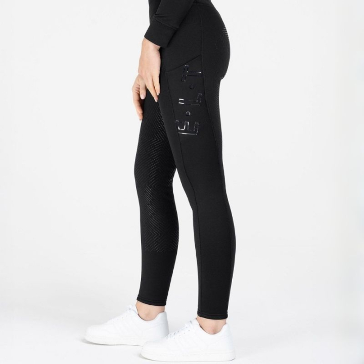 Winter Riding Tights Rica Thermal Teddy Full Grip Black in the group Equestrian Clothing / Riding Breeches & Riding Tights / Riding Tights & Riding Leggings at Equinest (3263101DBA_r)