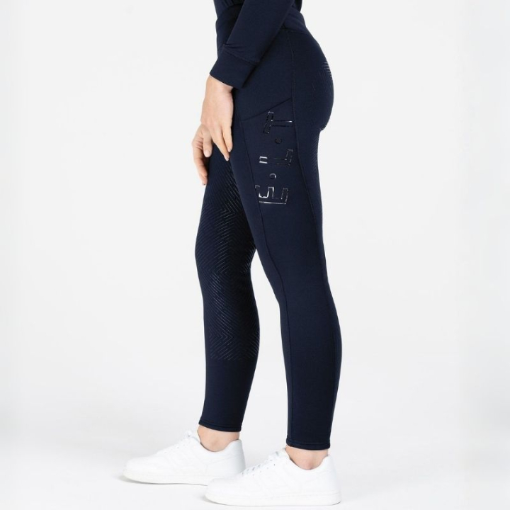 Winter Riding Tights Rica Thermal Teddy Full Grip Navy Blue in the group Equestrian Clothing / Riding Breeches & Riding Tights / Riding Tights & Riding Leggings at Equinest (3263125DNA_r)