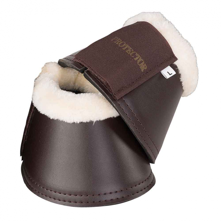 Boots with Fleece Brown in the group Horse Tack / Leg Protection / Bell Boots at Equinest (330104Br_r)