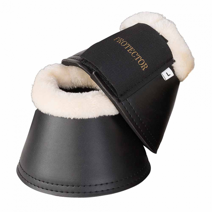Boots with Fleece Black in the group Horse Tack / Leg Protection / Bell Boots at Equinest (330104Sv_r)