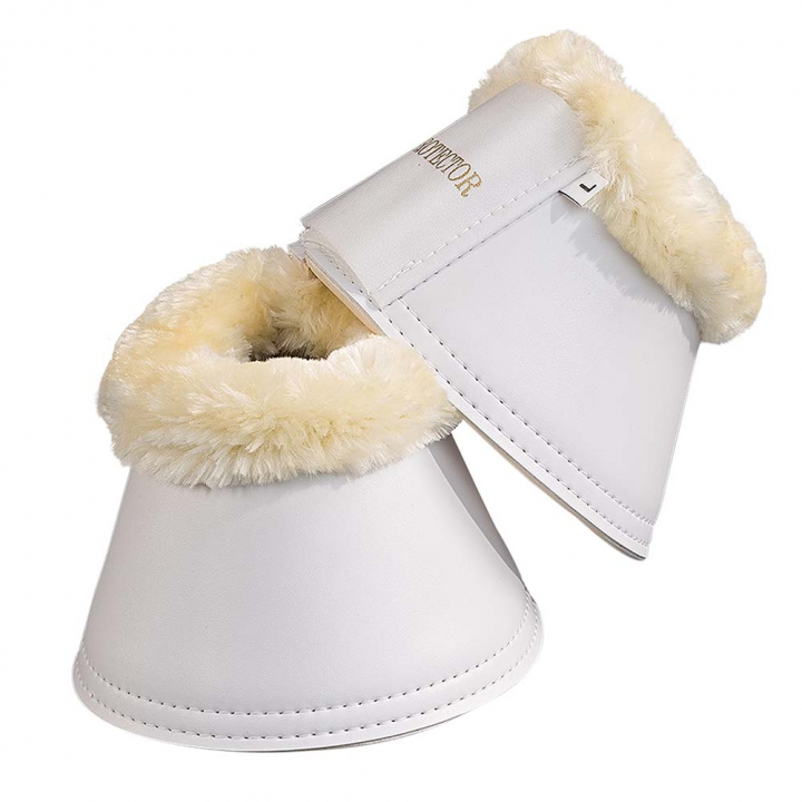 Boots with Fleece White in the group Horse Tack / Leg Protection / Bell Boots at Equinest (330104Vi_r)