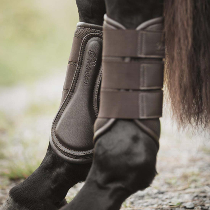 Brushing Boots 3D-Mesh Brown in the group Horse Tack / Leg Protection / Brushing Boots & Dressage Boots at Equinest (332551BR_r)