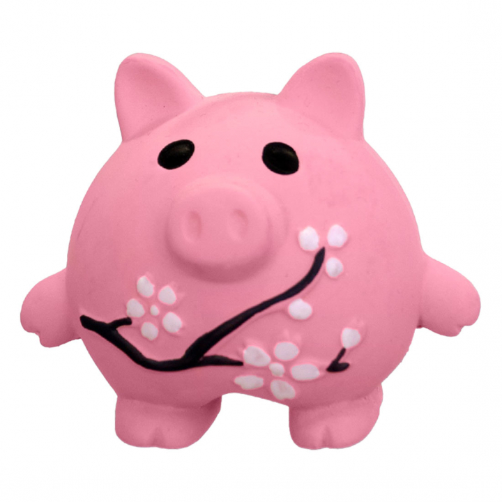 Dog Toy Pig Flowers Pink in the group Dog / Dog Toys / Squeaky Toys at Equinest (333347PI)