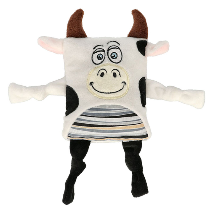 Dog Toy CowePlutt Black/White in the group Dog / Dog Toys / Soft Toys & Plush Toys at Equinest (334044BAWH)