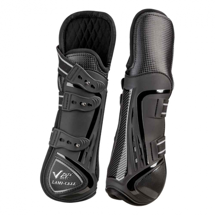 Carbon V22 Tendon Boots with Kappa Black in the group Horse Tack / Leg Protection / Tendon Boots at Equinest (334614Sv_r)