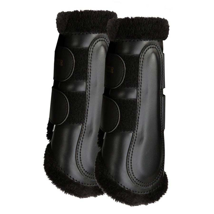 Tendon Boots with Fleece Black/Black in the group Horse Tack / Leg Protection / Brushing Boots & Dressage Boots at Equinest (338012SvSv_r)