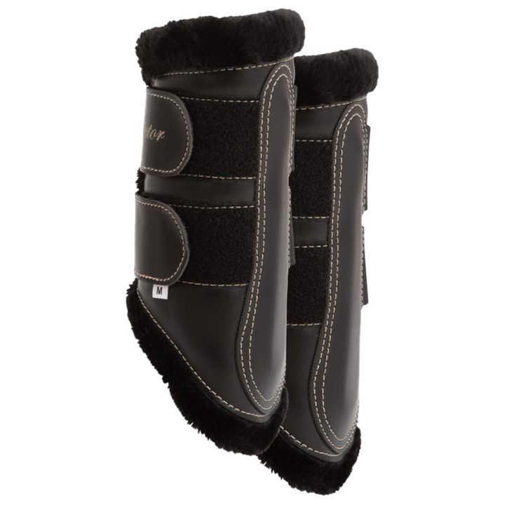 Brushing Boots with Fleece Black/Black in the group Horse Tack / Leg Protection / Brushing Boots & Dressage Boots at Equinest (338012SvSv_r)