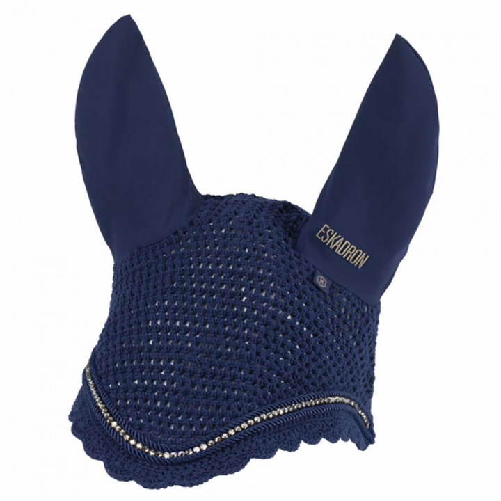 Ear Bonnet Crystal Shetty Heritage Blue in the group Horse Tack / Halters / Leather Halters at Equinest (341757385360BL_r)
