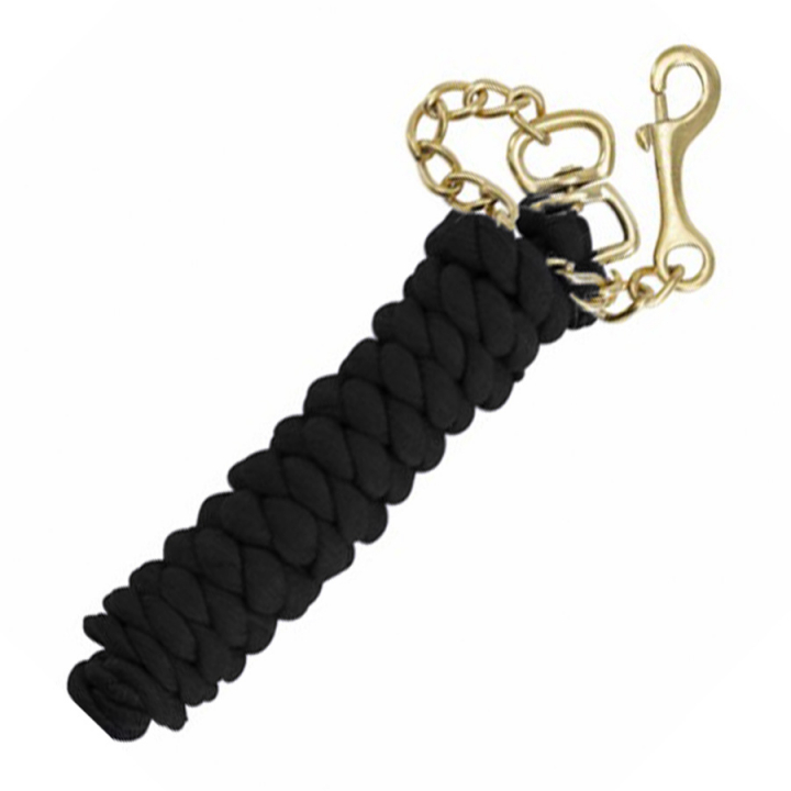 Lead Rope with Chain HG Black in the group Horse Tack / Lead Ropes & Trailer Ties / Chain Lead Ropes at Equinest (37940BA)