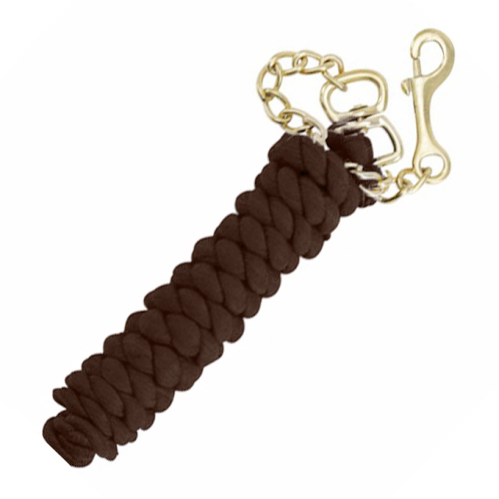 Lead Rope with Chain HG Brown in the group Horse Tack / Lead Ropes & Trailer Ties / Chain Lead Ropes at Equinest (37940BR)
