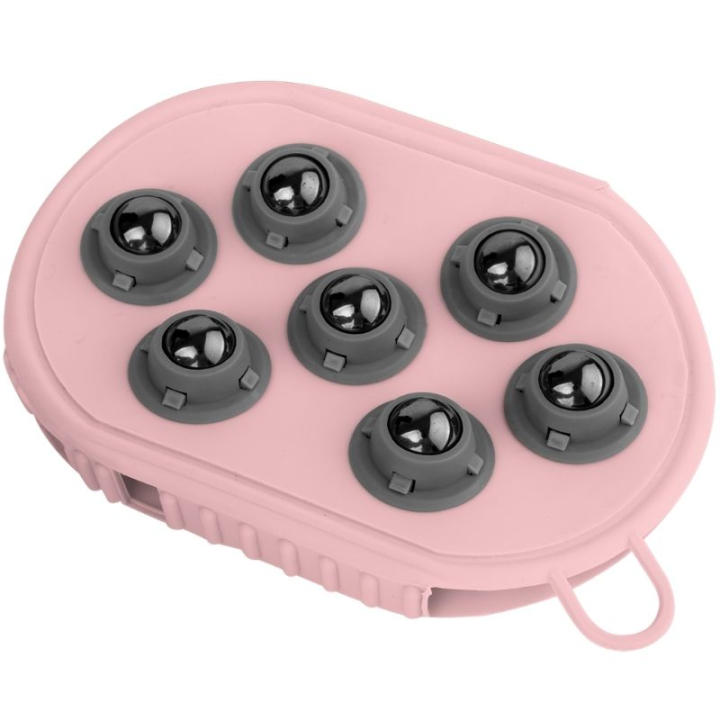 Grooming Brush Massage Pink in the group Grooming & Health Care / Horse Brushes / Grooming Gloves at Equinest (3827632PI)